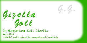 gizella goll business card